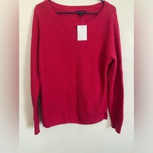 New bright pink lands end sweater large
